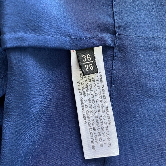 100% silk navy dress with pockets - Picture 9 of 9